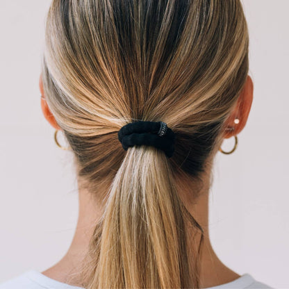 SMALL NYLON HAIR TIES | JET BLACK