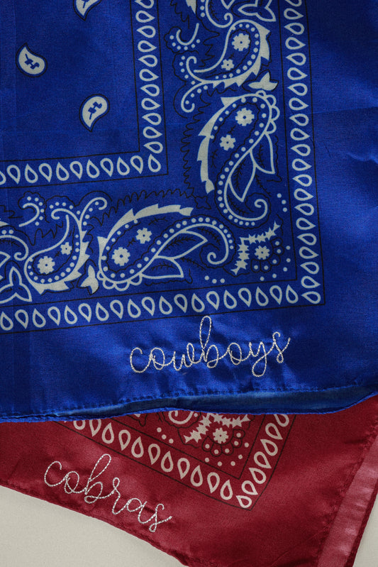 EMBROIDERED BANDANA | COWBOYS