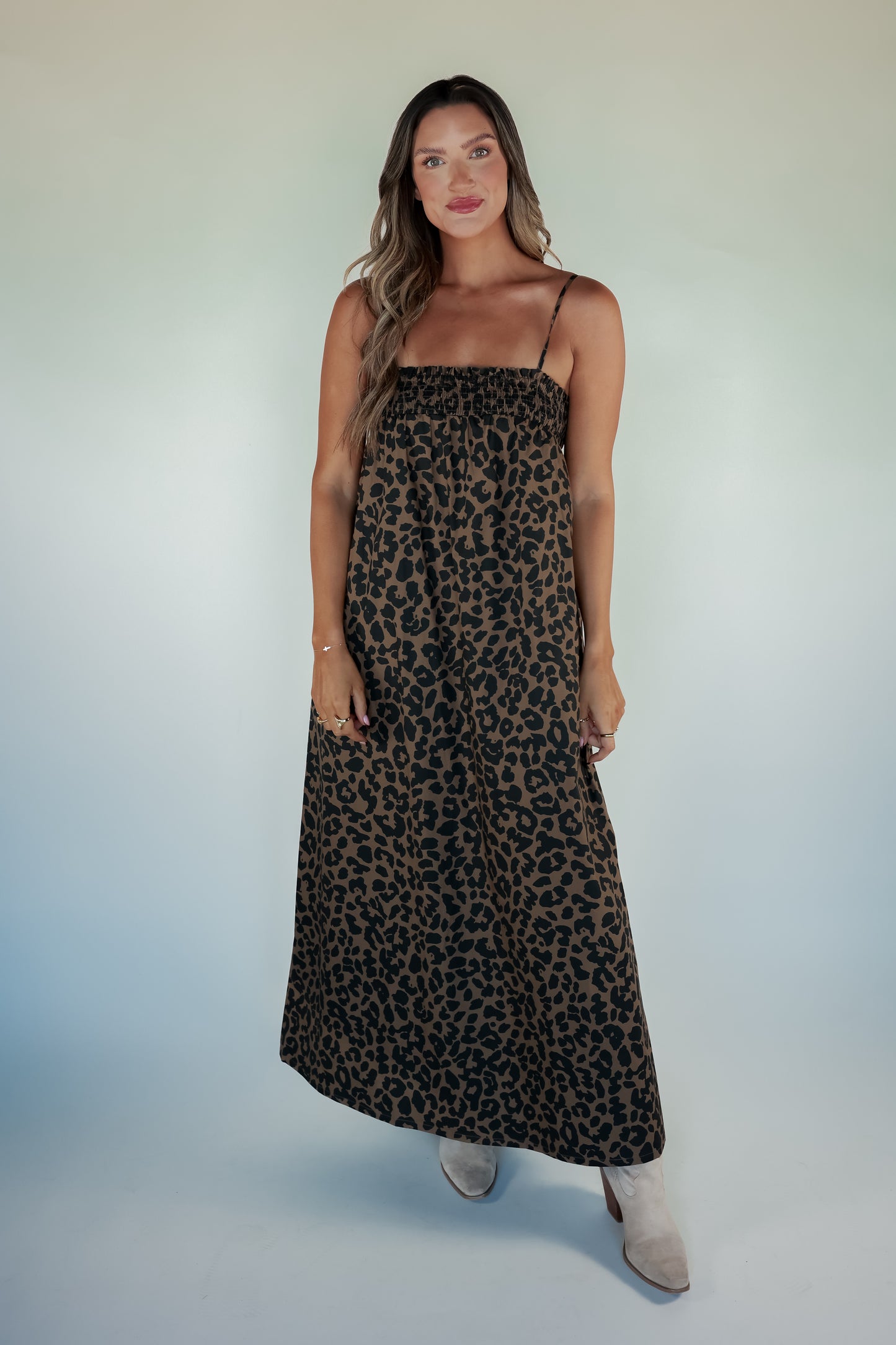 THE LEOPARD PRINT MAXI DRESS