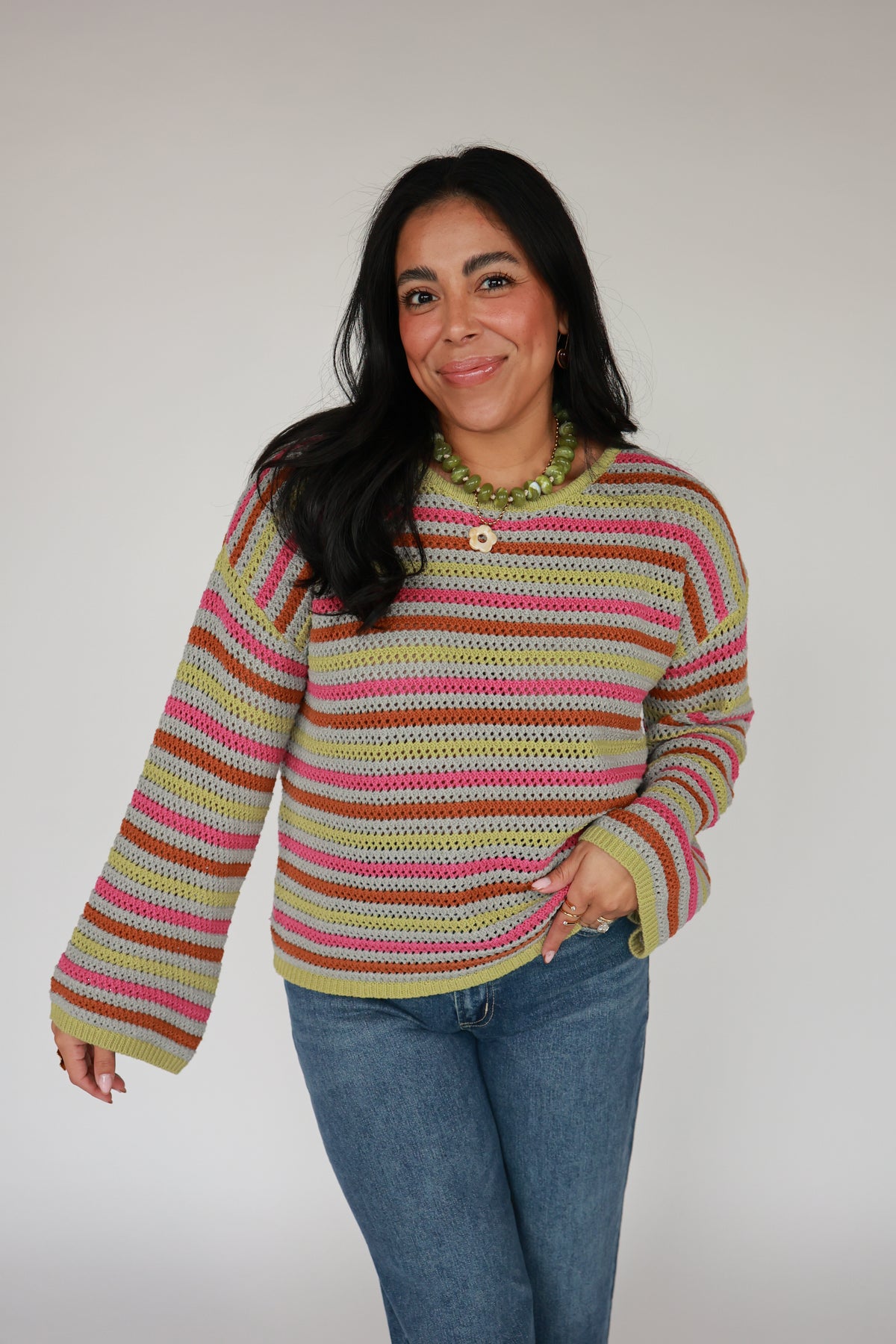 THE ORCHID OLIVE SWEATER