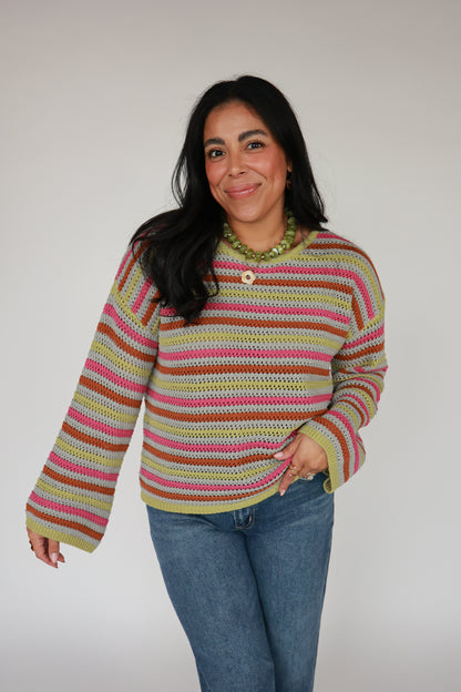 THE ORCHID OLIVE SWEATER