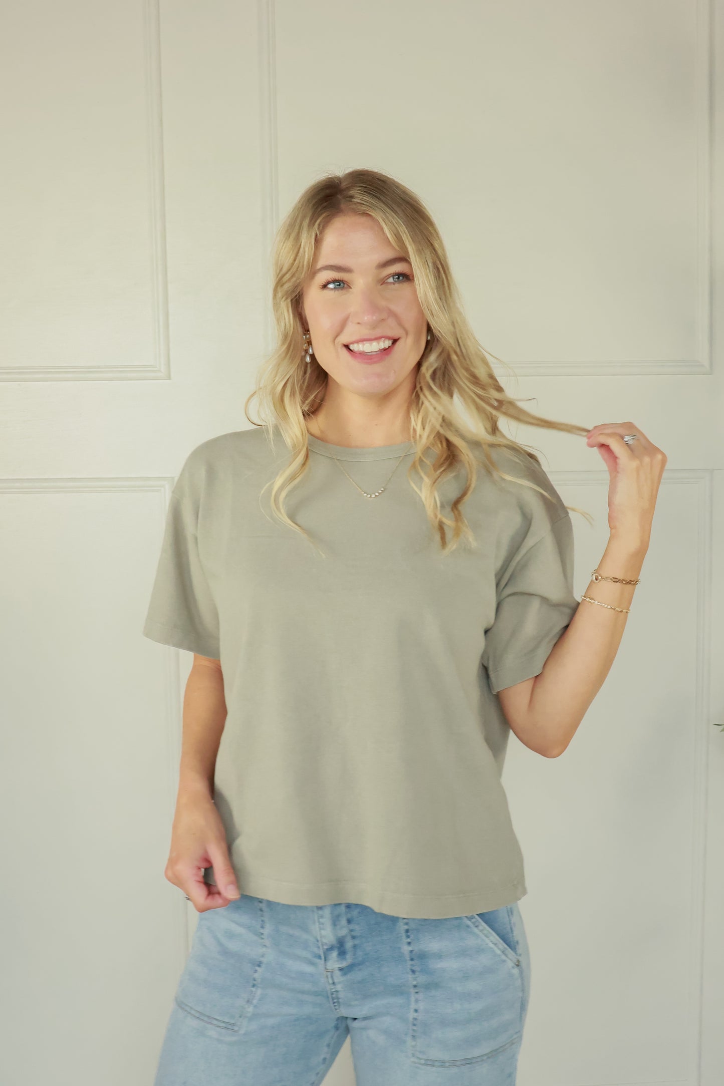 THE EVERGREEN CREW CROP TOP