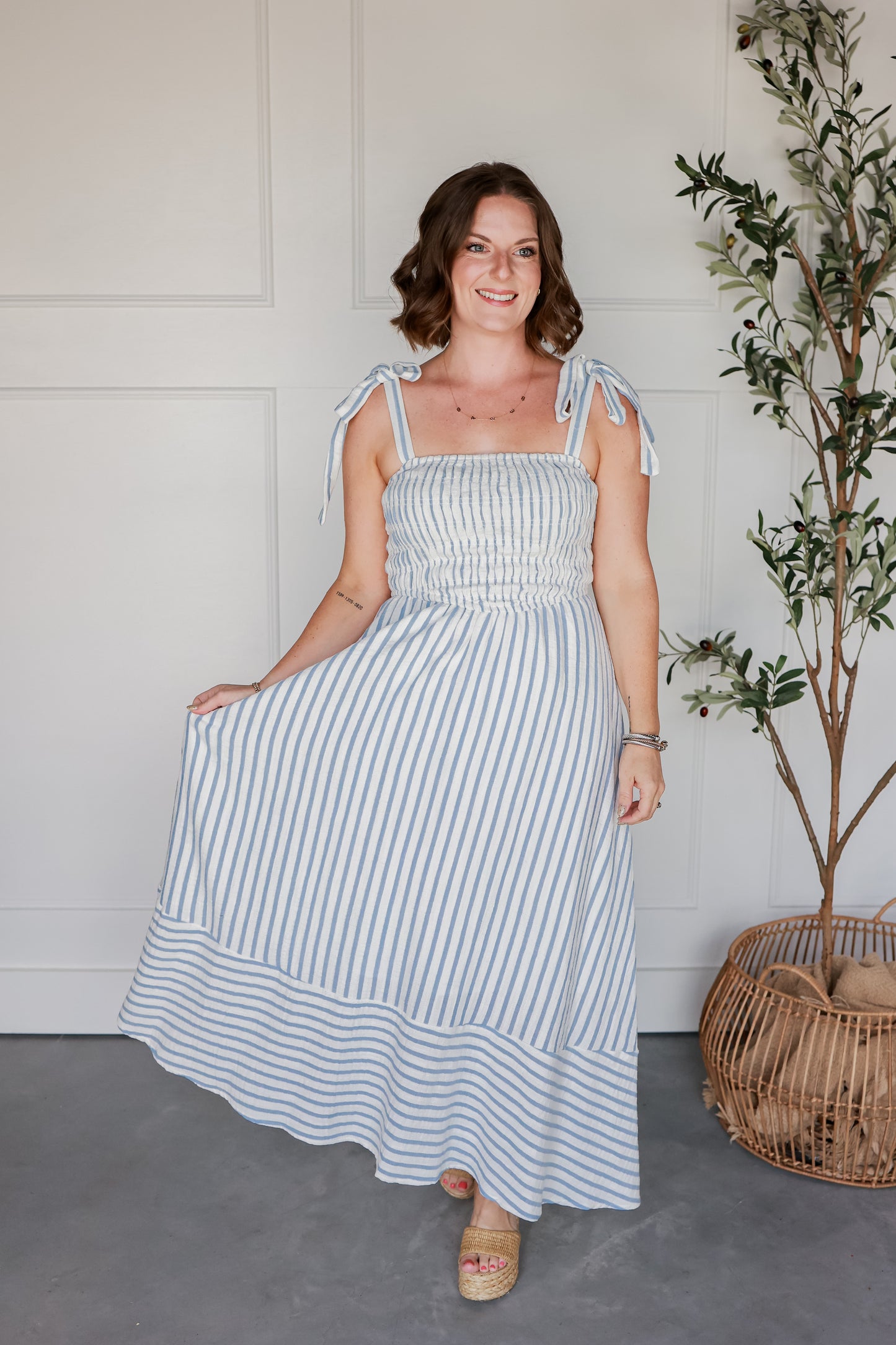 THE HAMPTON STRIPED MAXI