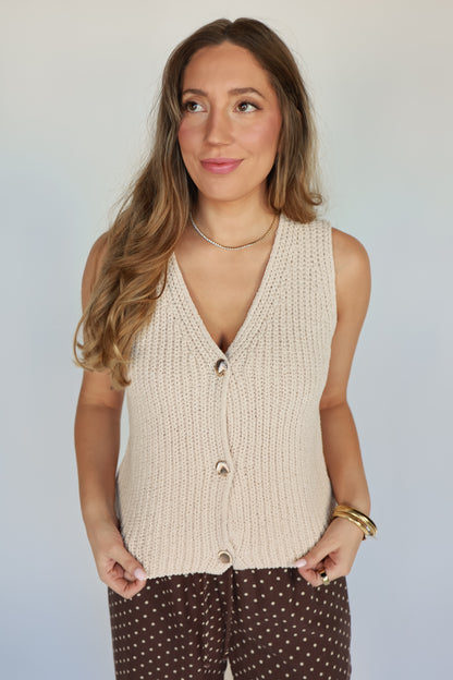 THE SAND + SHELL SWEATER VEST