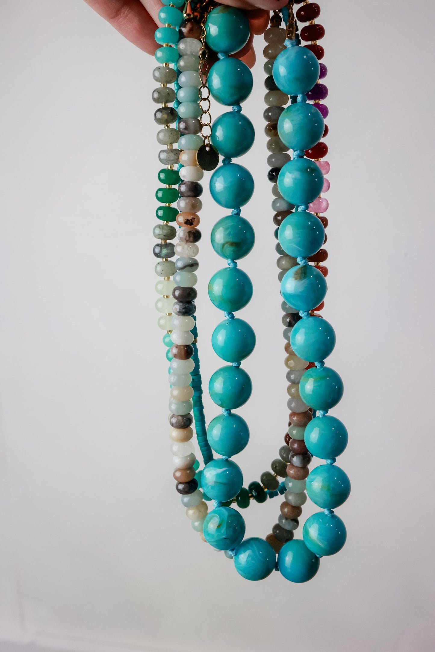 THE BUBBLE NECKLACE IN TURQUOISE