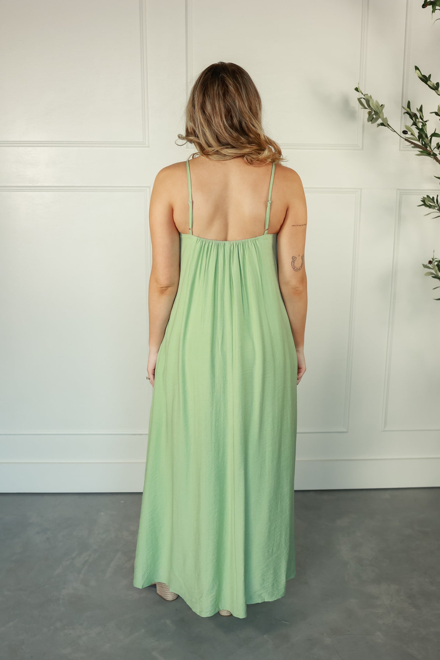 THE MAREN MAXI DRESS | SAGE