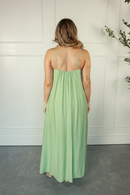 THE MAREN MAXI DRESS | SAGE