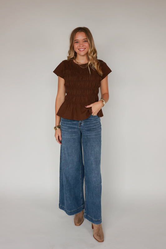 THE SMOCKED ESPRESSO TOP