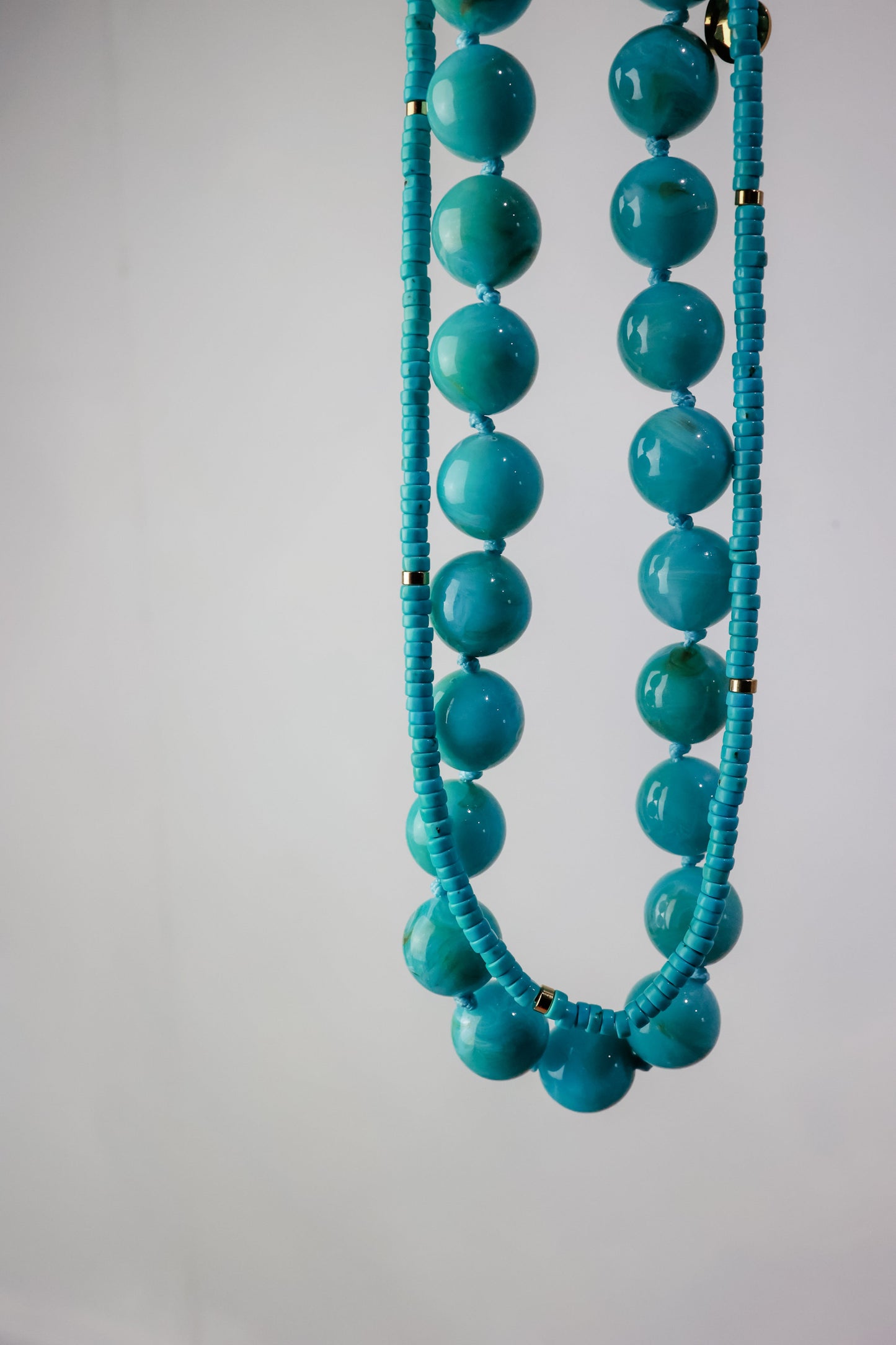 THE BUBBLE NECKLACE IN TURQUOISE