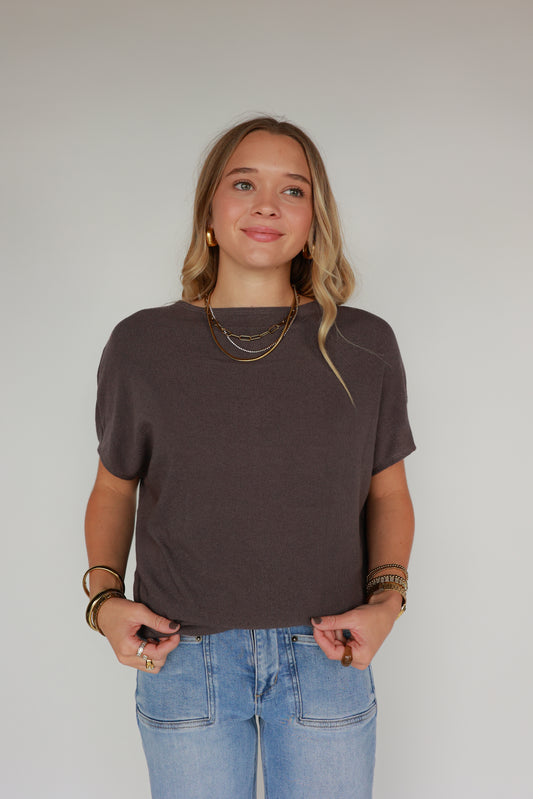 THE MAEVE TOP | DARK COCOA