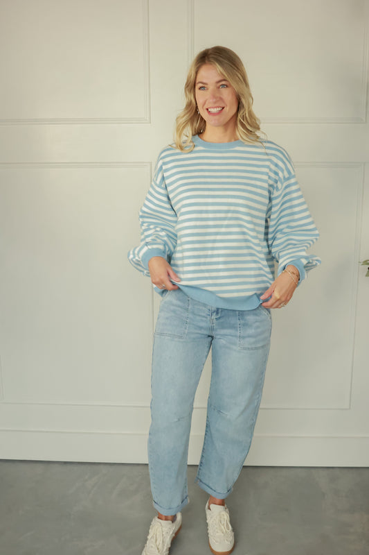 THE BLUEBIRD STRIPE TOP