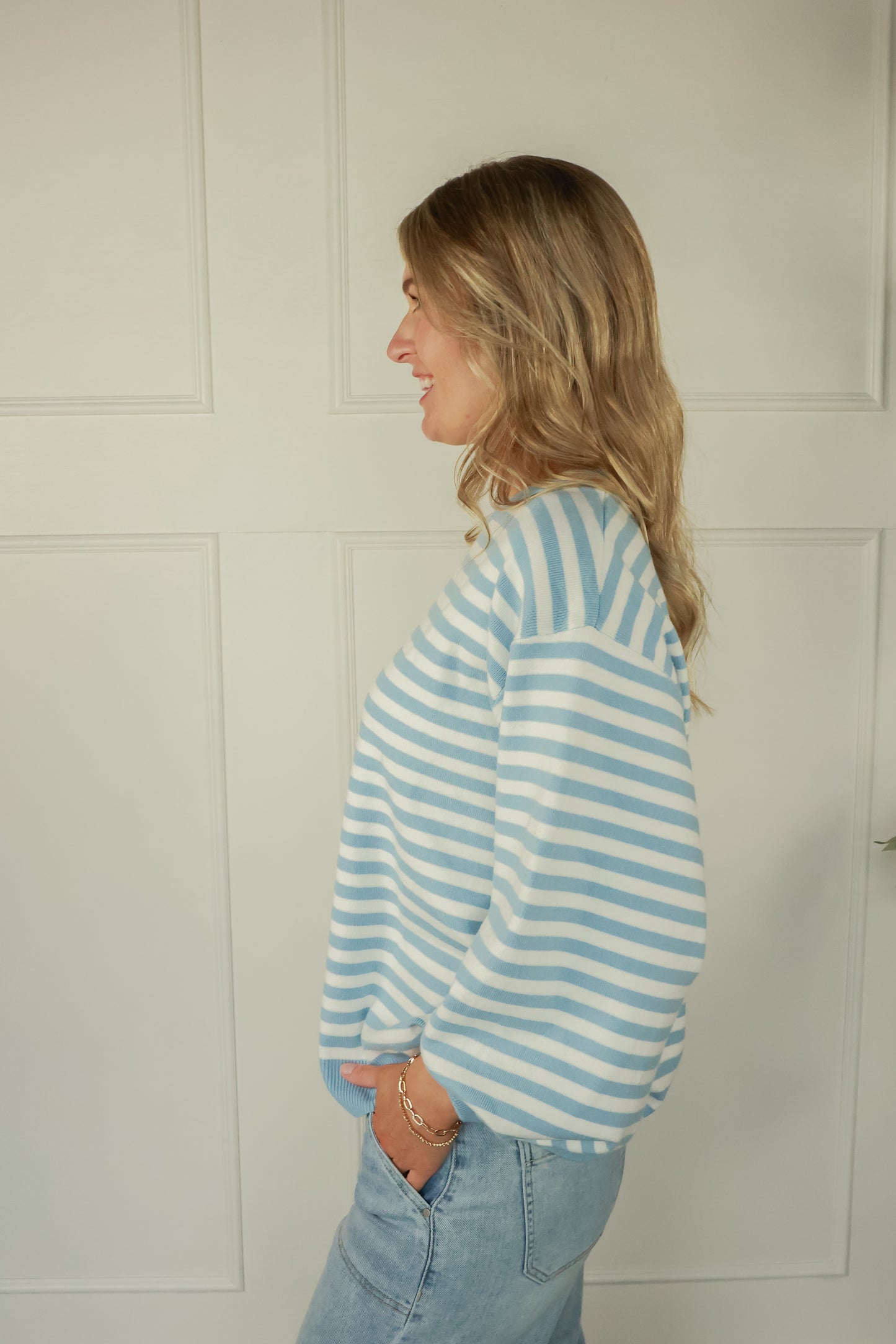 THE BLUEBIRD STRIPE TOP