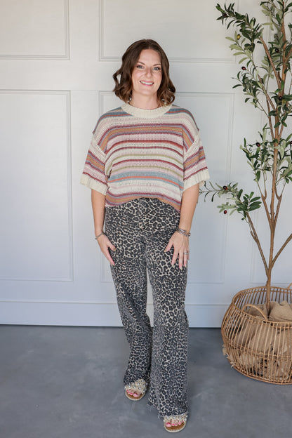 SOFT HUE STRIPE TOP