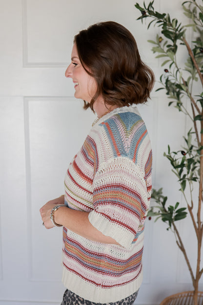 SOFT HUE STRIPE TOP
