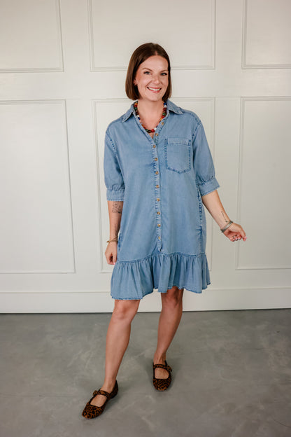 THE STARLIE DENIM DRESS