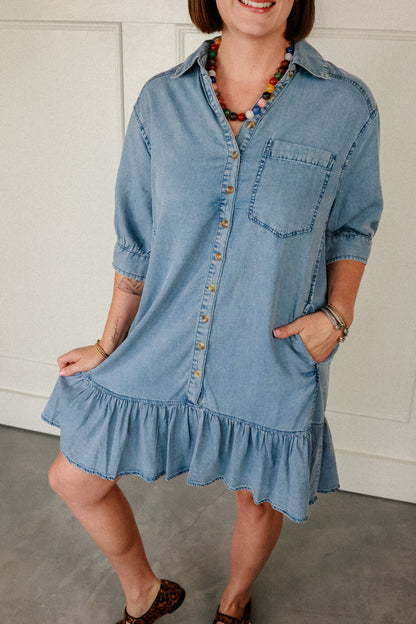 THE STARLIE DENIM DRESS