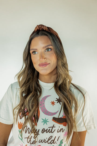 THE VELVET HEADBAND | BROWN