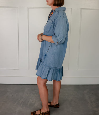 THE STARLIE DENIM DRESS