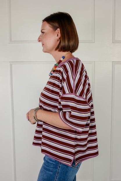 THE STRIPED BOXY TEE