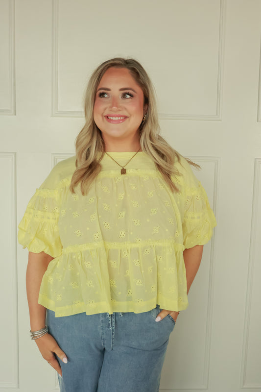 THE GOLDEN HOUR BABYDOLL TOP