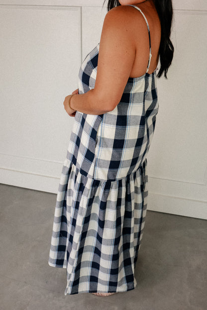 THE WEEKEND PLAID MAXI