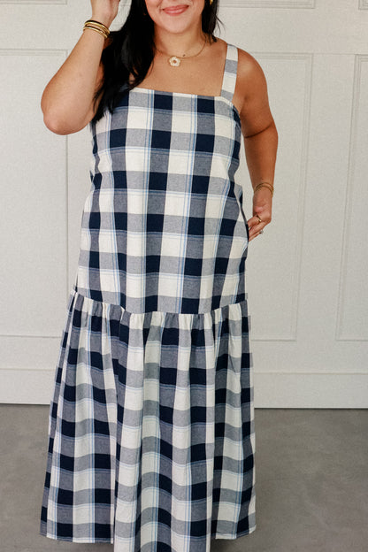 THE WEEKEND PLAID MAXI