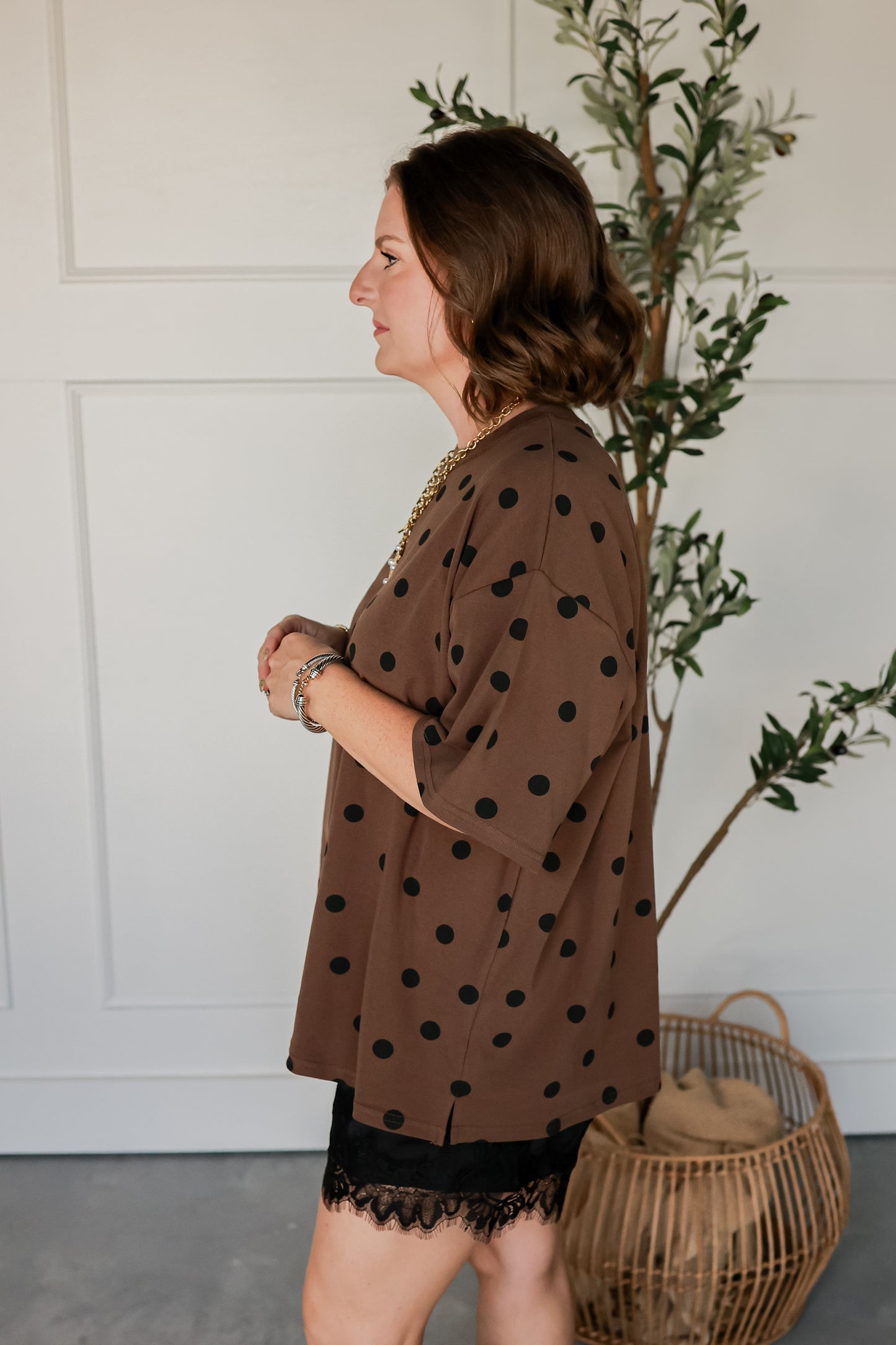 THE OVERSIZED POLKA DOT TEE