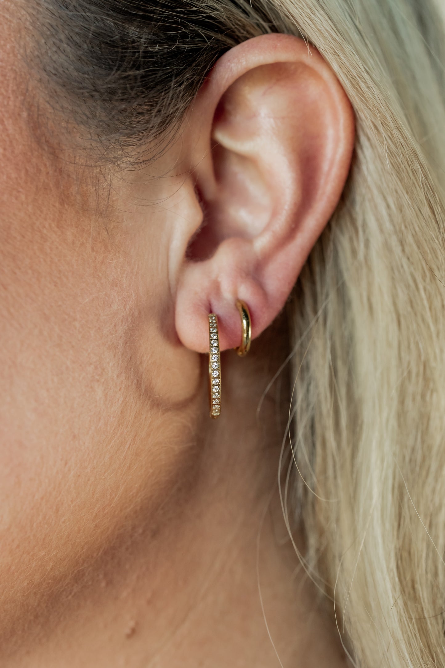 GRACED IN GOLD HOOP