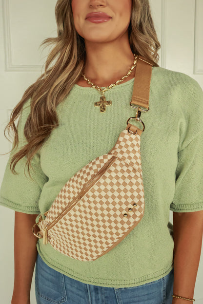 THE SUSIE SIDEKICK BUM BAG | WOVEN TAN