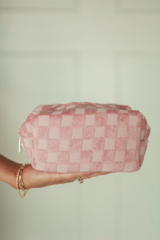 TERRY CLOTH COSMETIC BAG