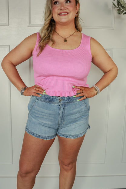 THE FLIRT RUFFLE SHORTS