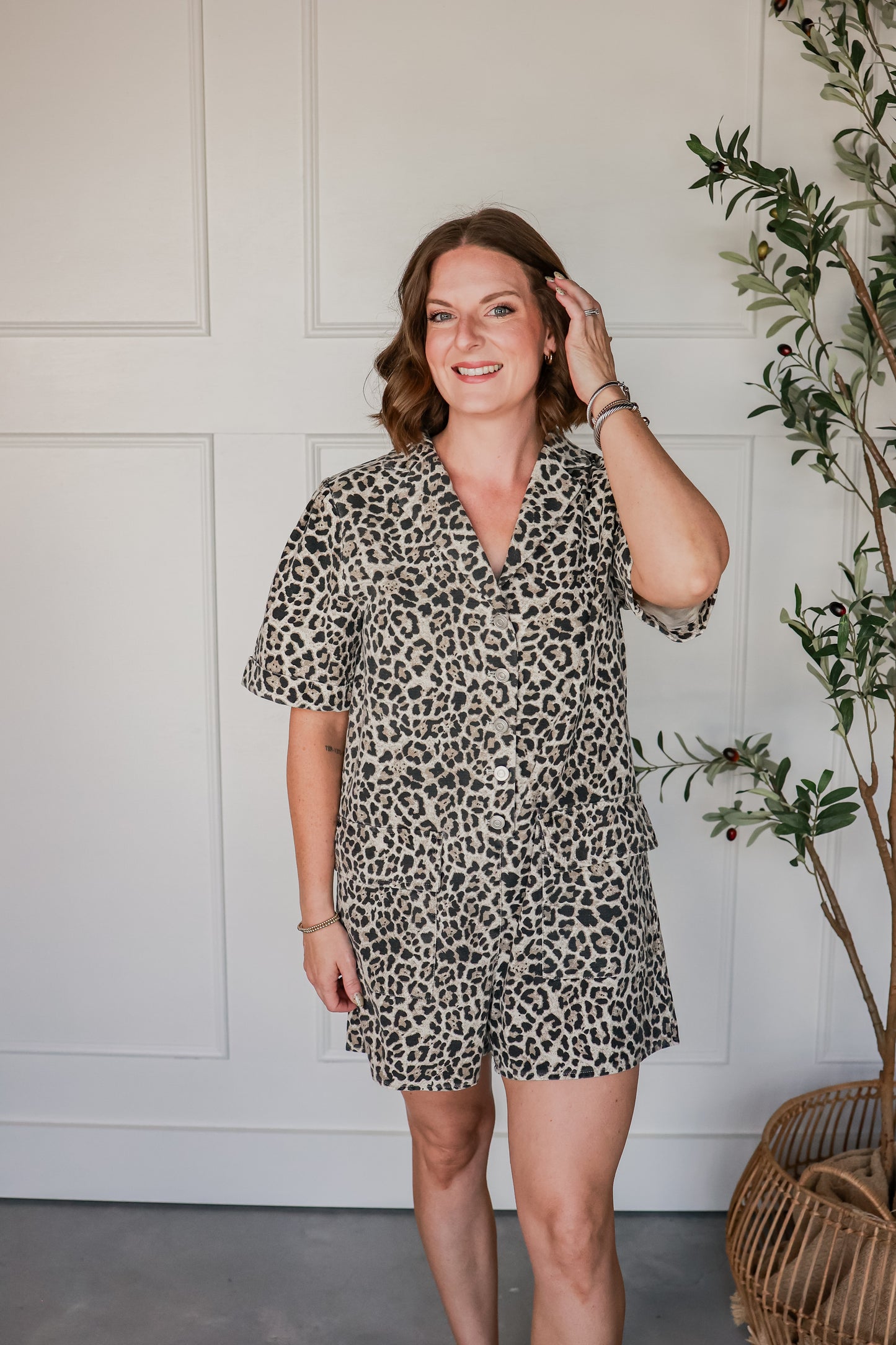 CHEETAH GIRL ROMPER