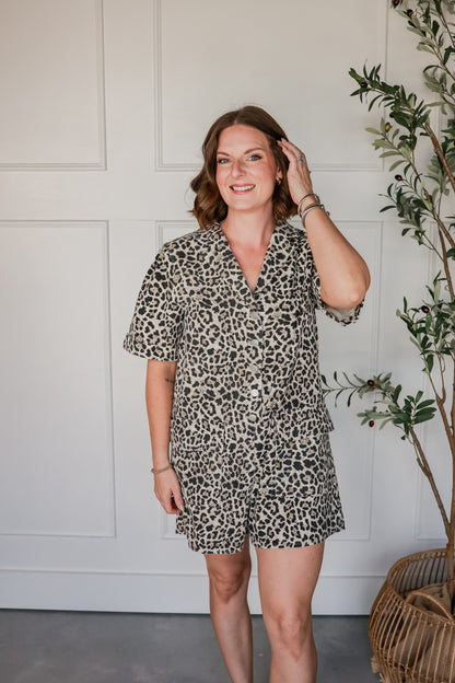 CHEETAH GIRL ROMPER