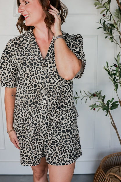CHEETAH GIRL ROMPER