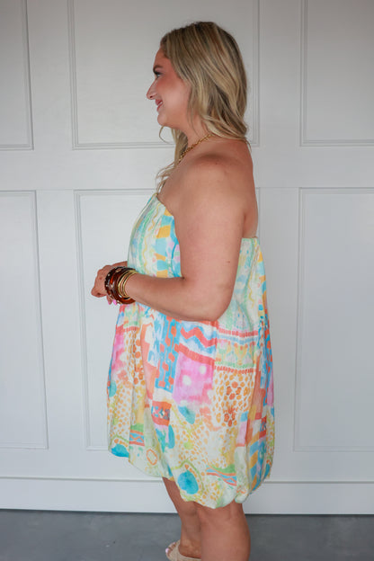 WATERCOLOR BUBBLE DRESS