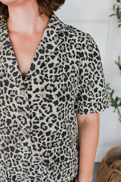 CHEETAH GIRL ROMPER
