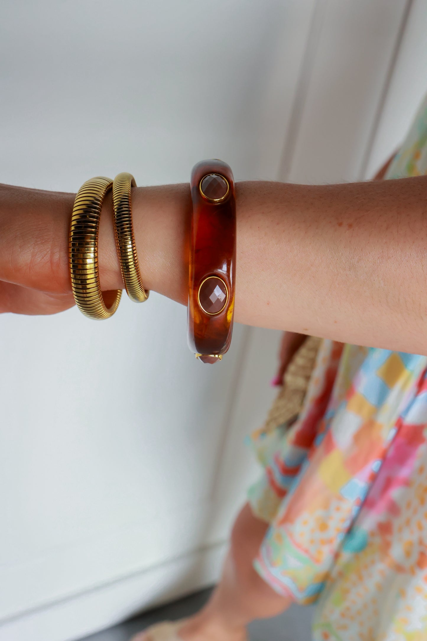 RUTHIE BANGLE | TORTOISE BROWN
