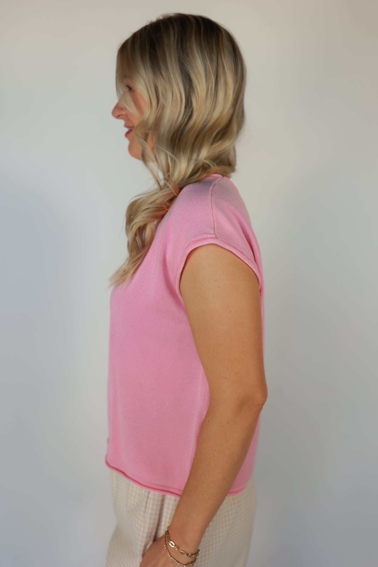 BUBBLEGUM BLISS KNIT SWEATER