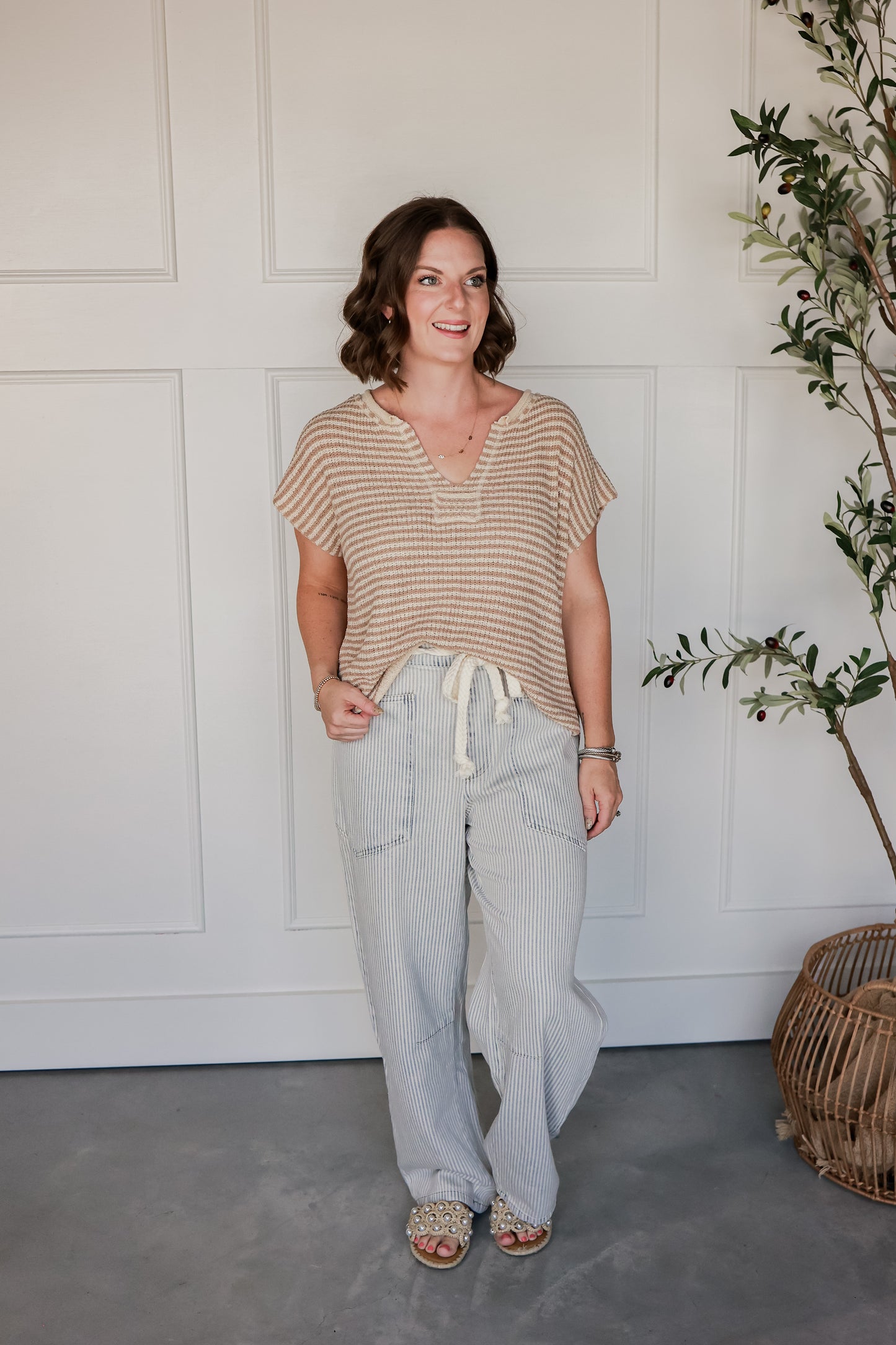 AZURE COAST STRIPED PANTS