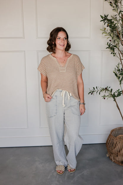 AZURE COAST STRIPED PANTS