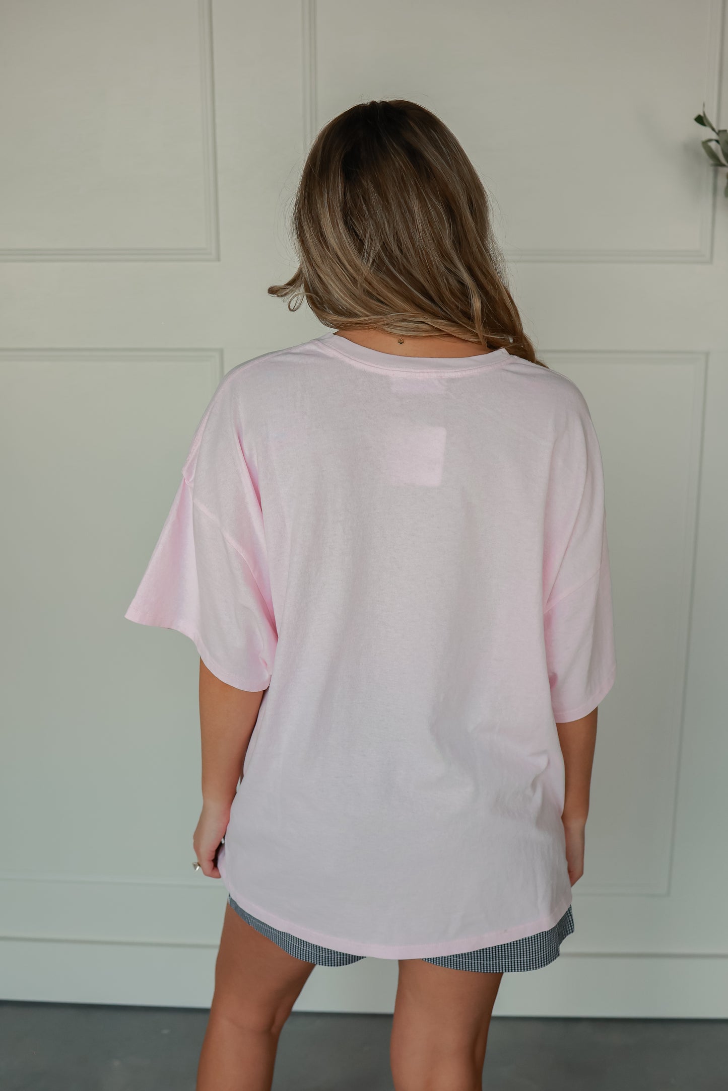 BIG TEE IN SOFT PINK