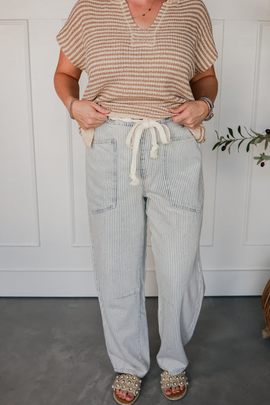 AZURE COAST STRIPED PANTS