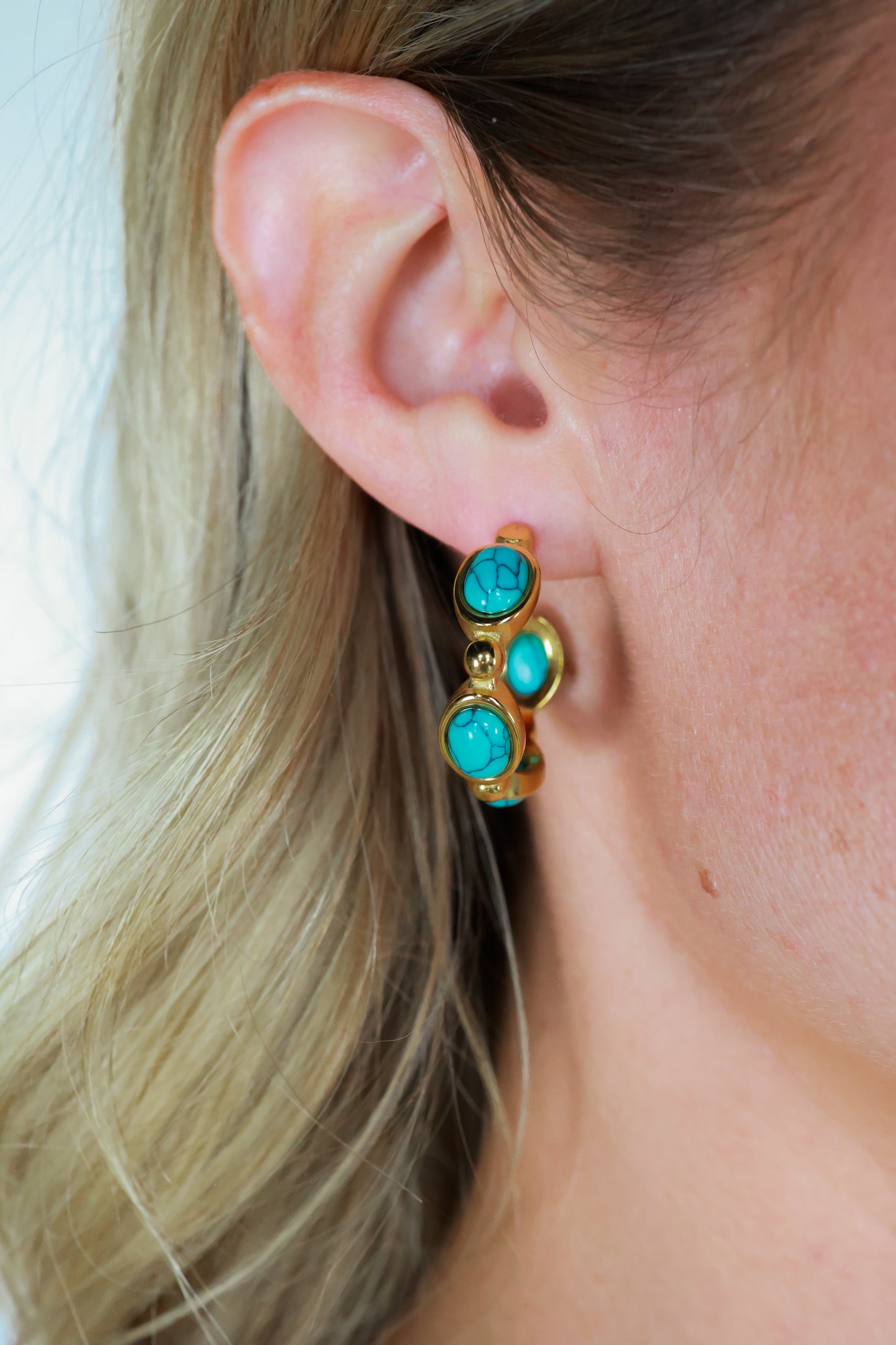 THE CALI HOOP | TURQUOISE