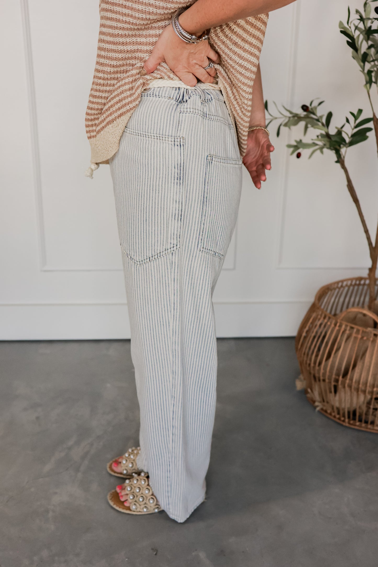 AZURE COAST STRIPED PANTS