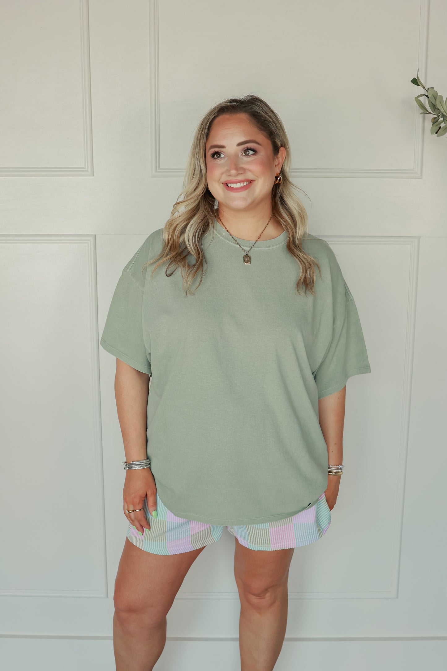 BIG TEE IN SAGE