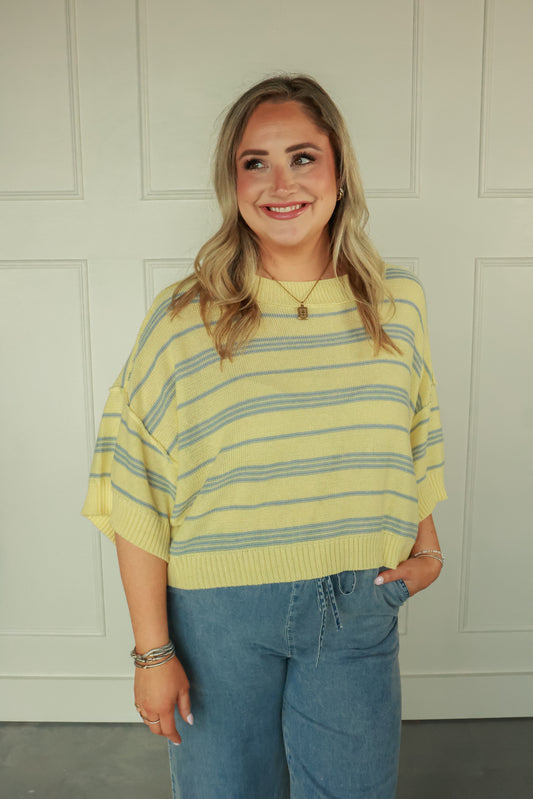 THE LEMON DROP KNIT TOP