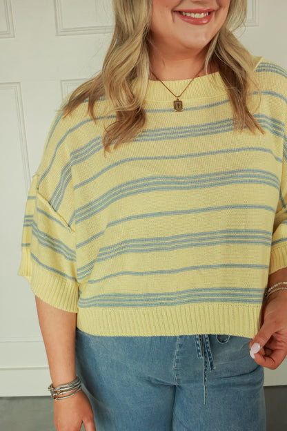 THE LEMON DROP KNIT TOP
