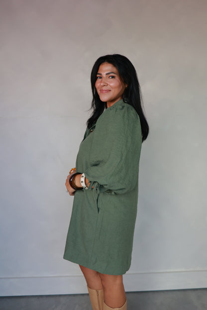 THE OLIVE MOMENT DRESS