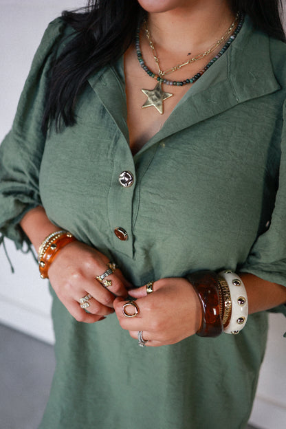 THE OLIVE MOMENT DRESS