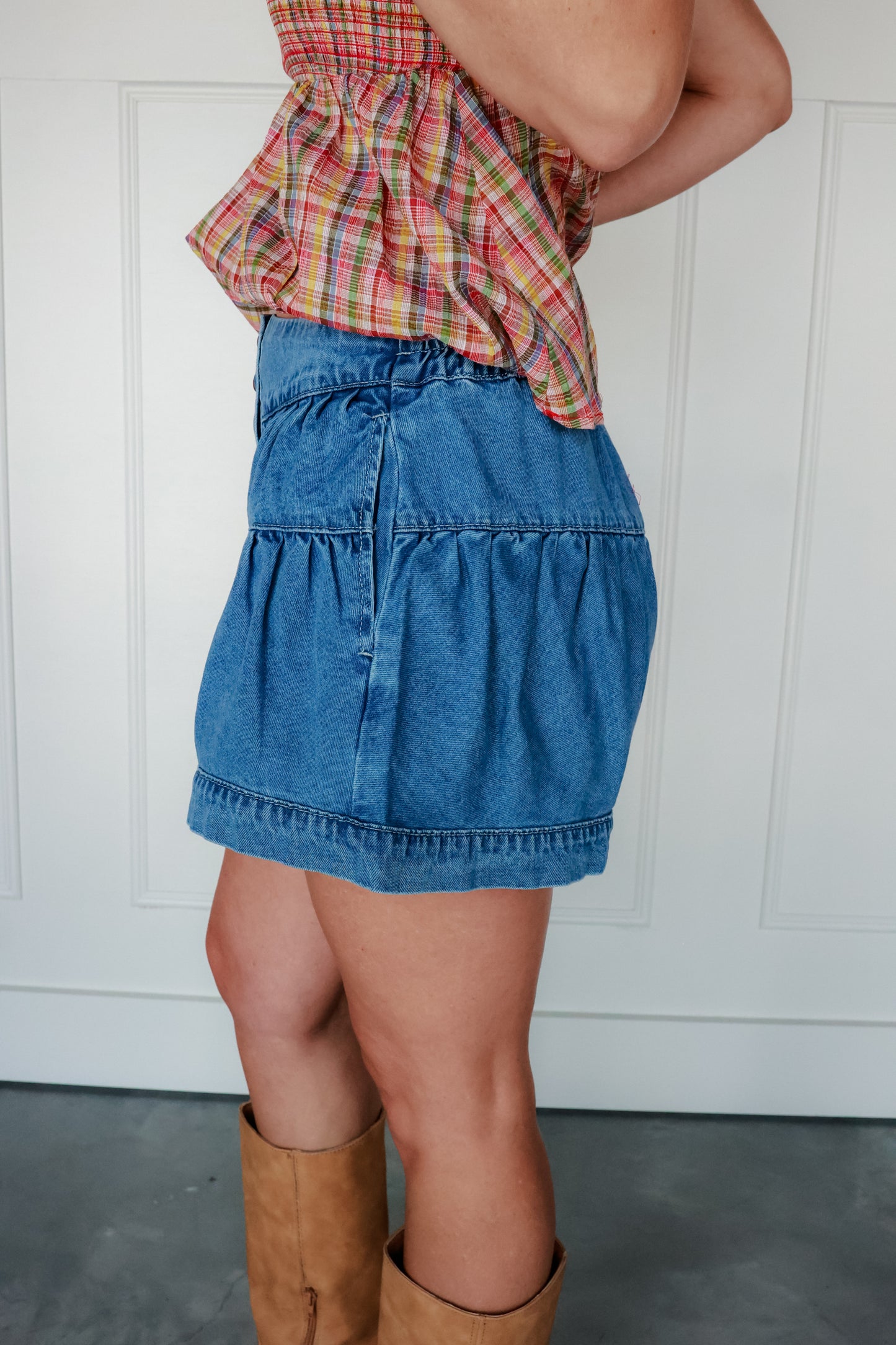 THE FARMER GIRL DENIM SHORTS